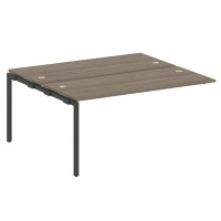 Metal System Quattro 4x4 40БП.ПРС-СП-2.4 (Вяз благородный/Антрацит) Проходной наборный элемент рабочей станции на П-образном м/к