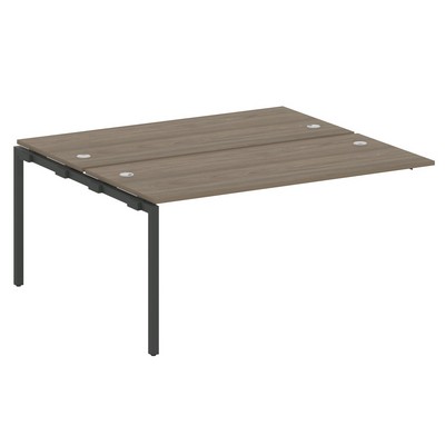 Metal System Quattro 4x4 40БП.ПРС-СП-2.4 (Вяз благородный/Антрацит) Проходной наборный элемент рабочей станции на П-образном м/к