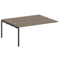 Metal System Quattro 4x4 40БП.ПРС-СП-2.5 (Вяз благородный/Антрацит) Проходной наборный элемент рабочей станции на П-образном м/к