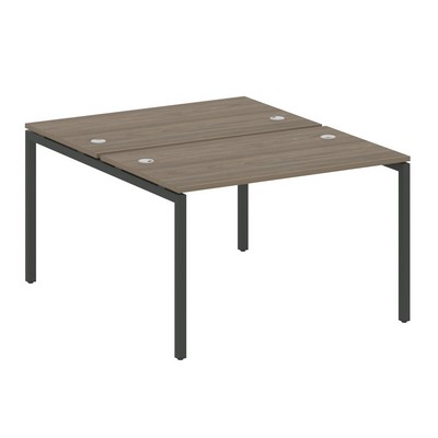 Metal System Quattro 4x4 40БП.РАС-СП-2.2 (Вяз благородный/Черный) Рабочая станция на П-образном м/к