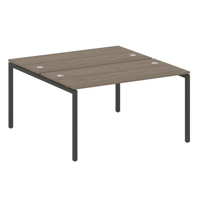 Metal System Quattro 4x4 40БП.РАС-СП-2.3 (Вяз благородный/Черный) Рабочая станция на П-образном м/к