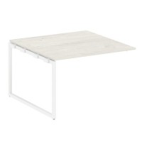 Metal System Quattro 4x4 40БО.ППРГ-2 (Вяз благородный/Белый) Проходной наборный элемент переговорного стола на О-образном м/к