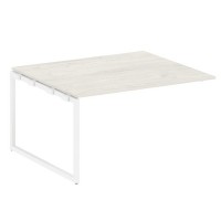 Metal System Quattro 4x4 40БО.ППРГ-3 (Вяз благородный/Белый) Проходной наборный элемент переговорного стола на О-образном м/к