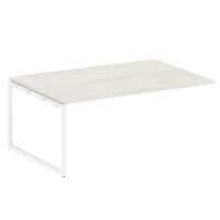 Metal System Quattro 4x4 40БО.ППРГ-5 (Вяз благородный/Белый) Проходной наборный элемент переговорного стола на О-образном м/к