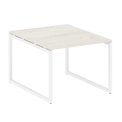 Metal System Quattro 4x4 40БО.ПРГ-1.1 (Вяз благородный/Белый) Переговорный стол, 1 столешница на О-образном м/к