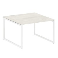 Metal System Quattro 4x4 40БО.ПРГ-1.2 (Вяз благородный/Белый) Переговорный стол, 1 столешница на О-образном м/к