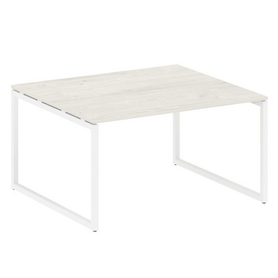 Metal System Quattro 4x4 40БО.ПРГ-1.3 (Вяз благородный/Белый) Переговорный стол, 1 столешница на О-образном м/к