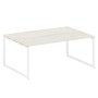 Metal System Quattro 4x4 40БО.ПРГ-1.5 (Вяз благородный/Белый) Переговорный стол, 1 столешница на О-образном м/к
