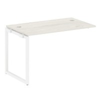 Metal System Quattro 4x4 40БО.ПРС-СП-1.2 (Вяз благородный/Белый) Проходной наборный элемент рабочей станции на О-образном м/к