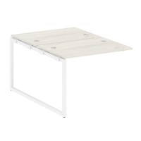 Metal System Quattro 4x4 40БО.ПРС-СП-2.1 (Вяз благородный/Белый) Проходной наборный элемент рабочей станции на О-образном м/к