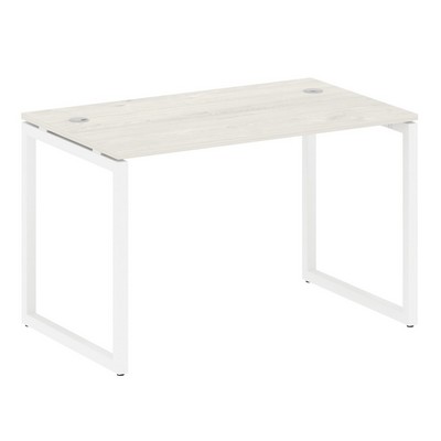Metal System Quattro 4x4 40БО.СП-2 (Вяз благородный/Белый) Стол письменный на О-образном м/к