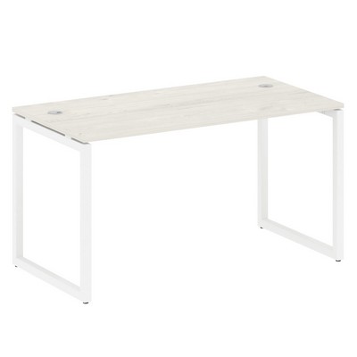 Metal System Quattro 4x4 40БО.СП-3 (Вяз благородный/Белый) Стол письменный на О-образном м/к