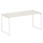 Metal System Quattro 4x4 40БО.СП-4 (Вяз благородный/Белый) Стол письменный на О-образном м/к