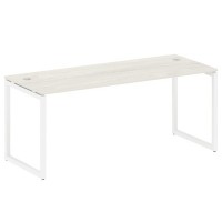 Metal System Quattro 4x4 40БО.СП-5 (Вяз благородный/Белый) Стол письменный на О-образном м/к