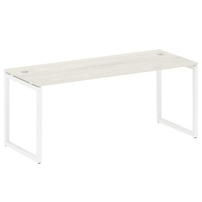 Metal System Quattro 4x4 40БО.СП-5 (Вяз благородный/Белый) Стол письменный на О-образном м/к