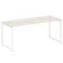 Metal System Quattro 4x4 40БО.СП-5 (Вяз благородный/Белый) Стол письменный на О-образном м/к