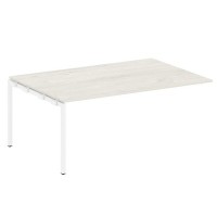 Metal System Quattro 4x4 40БП.ППРГ-5 (Вяз благородный/Белый) Проходной наборный элемент переговорного стола на П-образном м/к