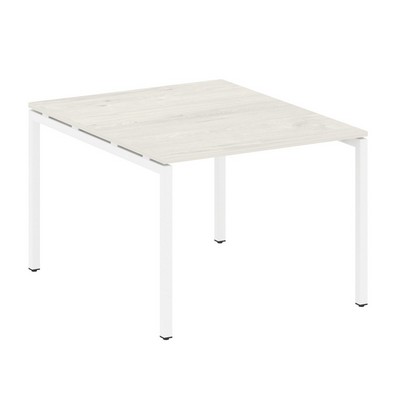 Metal System Quattro 4x4 40БП.ПРГ-1.1 (Вяз благородный/Белый) Переговорный стол, 1 столешница на П-образном м/к