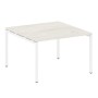 Metal System Quattro 4x4 40БП.ПРГ-1.2 (Вяз благородный/Белый) Переговорный стол, 1 столешница на П-образном м/к