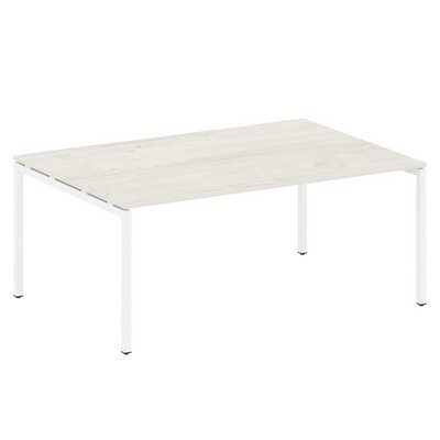 Metal System Quattro 4x4 40БП.ПРГ-1.5 (Вяз благородный/Белый) Переговорный стол, 1 столешница на П-образном м/к