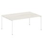 Metal System Quattro 4x4 40БП.ПРГ-1.5 (Вяз благородный/Белый) Переговорный стол, 1 столешница на П-образном м/к
