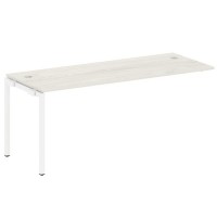 Metal System Quattro 4x4 40БП.ПРС-СП-1.5 (Вяз благородный/Белый) Проходной наборный элемент рабочей станции на П-образном м/к