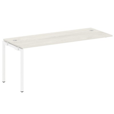 Metal System Quattro 4x4 40БП.ПРС-СП-1.5 (Вяз благородный/Белый) Проходной наборный элемент рабочей станции на П-образном м/к