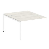 Metal System Quattro 4x4 40БП.ПРС-СП-2.2 (Вяз благородный/Белый) Проходной наборный элемент рабочей станции на П-образном м/к