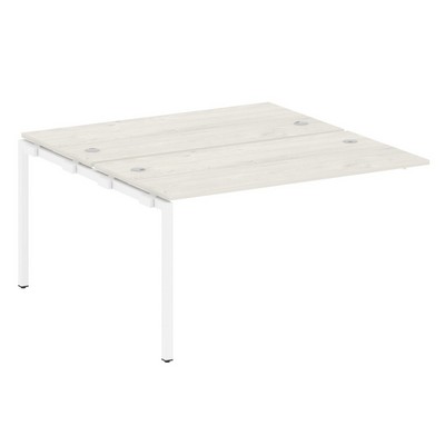 Metal System Quattro 4x4 40БП.ПРС-СП-2.3 (Вяз благородный/Белый) Проходной наборный элемент рабочей станции на П-образном м/к