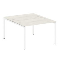 Metal System Quattro 4x4 40БП.РАС-СП-2.2 (Вяз благородный/Белый) Рабочая станция на П-образном м/к