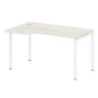 Metal System Quattro 4x4 40БП.СА-2 Л (Вяз благородный/Белый) Стол криволинейный левый на П-образном м/к