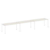 Metal System Quattro 4x4 40БП.СМ-3.4 (Вяз благородный/Белый) Рабочая станция на 3 раб.места на П-образном м/к