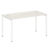 Metal System Quattro 4x4 40БП.СП-3 (Вяз благородный/Белый) Стол письменный на П-образном м/к