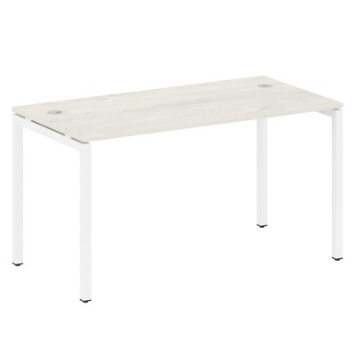 Metal System Quattro 4x4 40БП.СП-3 (Вяз благородный/Белый) Стол письменный на П-образном м/к