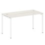 Metal System Quattro 4x4 40БП.СП-3 (Вяз благородный/Белый) Стол письменный на П-образном м/к