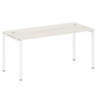 Metal System Quattro 4x4 40БП.СП-4 (Вяз благородный/Белый) Стол письменный на П-образном м/к