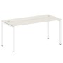 Metal System Quattro 4x4 40БП.СП-4 (Вяз благородный/Белый) Стол письменный на П-образном м/к