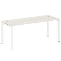 Metal System Quattro 4x4 40БП.СП-5 (Вяз благородный/Белый) Стол письменный на П-образном м/к