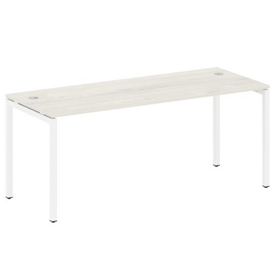 Metal System Quattro 4x4 40БП.СП-5 (Вяз благородный/Белый) Стол письменный на П-образном м/к