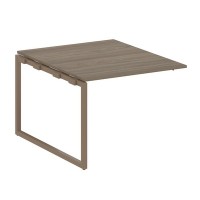 Metal System Quattro 4x4 40БО.ППРГ-1 (Вяз благородный/Мокко) Проходной наборный элемент переговорного стола на О-образном м/к