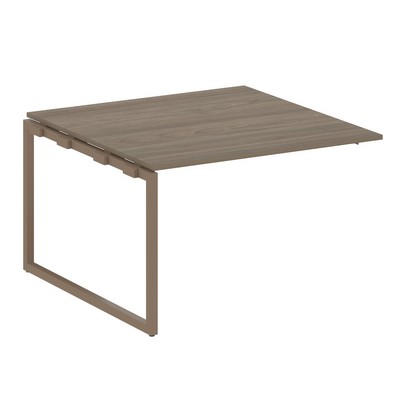 Metal System Quattro 4x4 40БО.ППРГ-2 (Вяз благородный/Мокко) Проходной наборный элемент переговорного стола на О-образном м/к