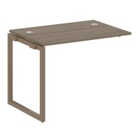 Metal System Quattro 4x4 40БО.ПРС-СП-1.1 (Вяз благородный/Мокко) Проходной наборный элемент рабочей станции на О-образном м/к