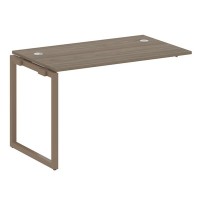 Metal System Quattro 4x4 40БО.ПРС-СП-1.2 (Вяз благородный/Мокко) Проходной наборный элемент рабочей станции на О-образном м/к