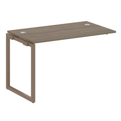 Metal System Quattro 4x4 40БО.ПРС-СП-1.2 (Вяз благородный/Мокко) Проходной наборный элемент рабочей станции на О-образном м/к