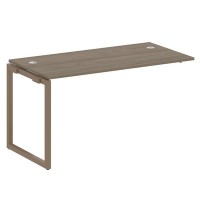 Metal System Quattro 4x4 40БО.ПРС-СП-1.3 (Вяз благородный/Мокко) Проходной наборный элемент рабочей станции на О-образном м/к