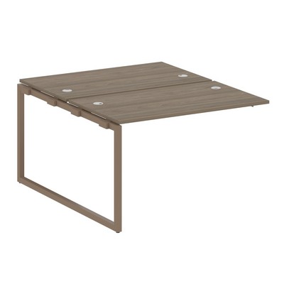 Metal System Quattro 4x4 40БО.ПРС-СП-2.2 (Вяз благородный/Мокко) Проходной наборный элемент рабочей станции на О-образном м/к