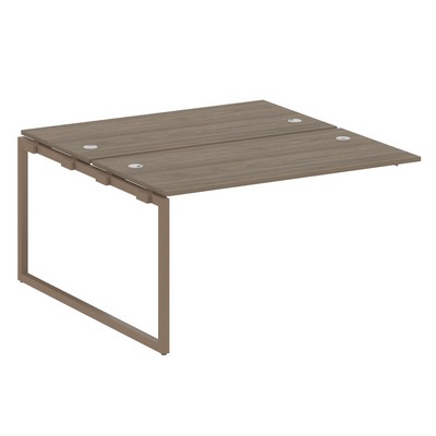 Metal System Quattro 4x4 40БО.ПРС-СП-2.3 (Вяз благородный/Мокко) Проходной наборный элемент рабочей станции на О-образном м/к