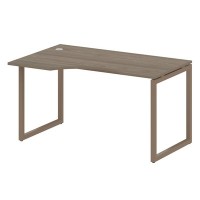 Metal System Quattro 4x4 40БО.СА-2 Л (Вяз благородный/Мокко) Стол криволинейный левый на О-образном м/к