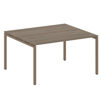 Metal System Quattro 4x4 40БП.ПРГ-1.3 (Вяз благородный/Мокко) Переговорный стол, 1 столешница на П-образном м/к