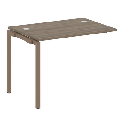 Metal System Quattro 4x4 40БП.ПРС-СП-1.1 (Вяз благородный/Мокко) Проходной наборный элемент рабочей станции на П-образном м/к